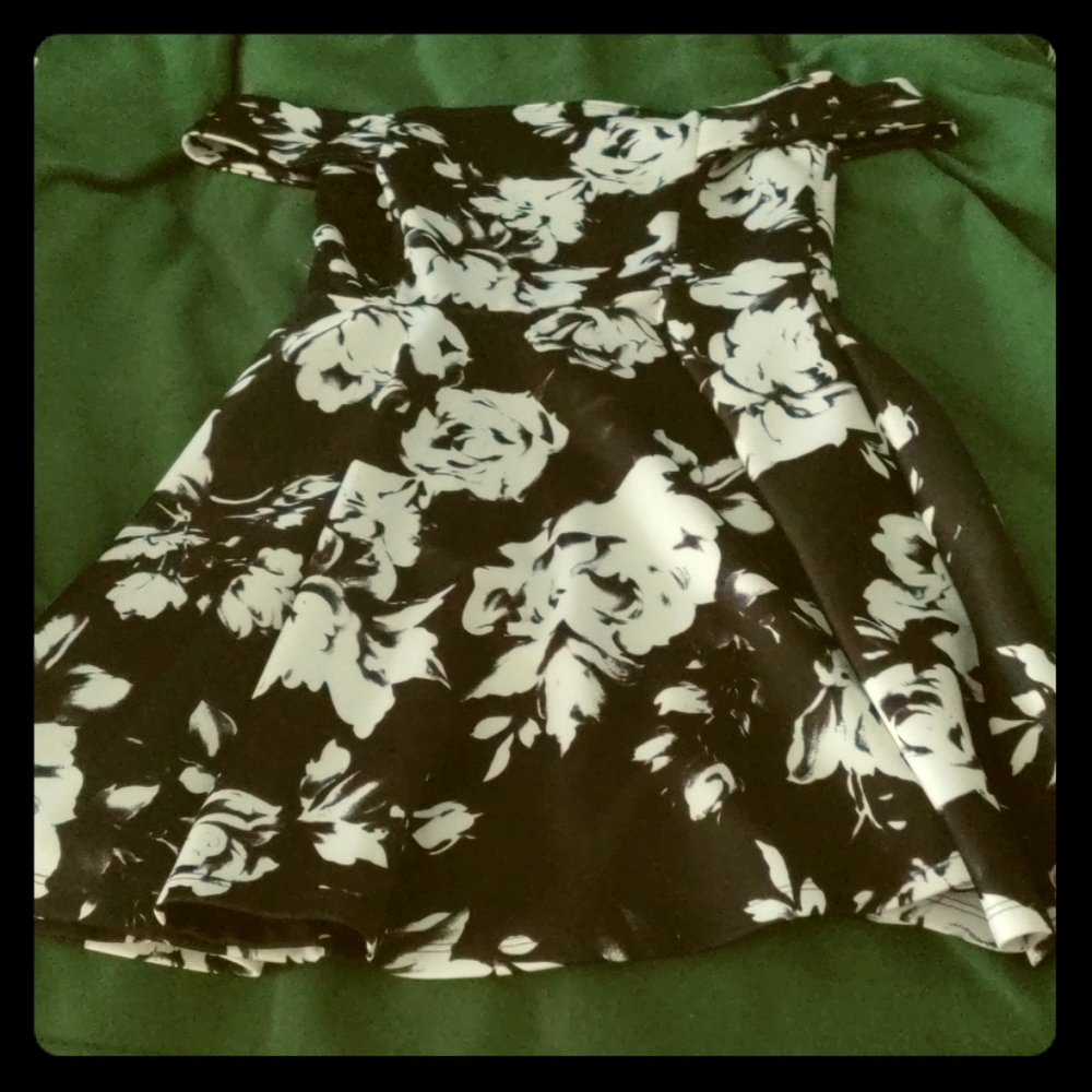 Black and White floral dress